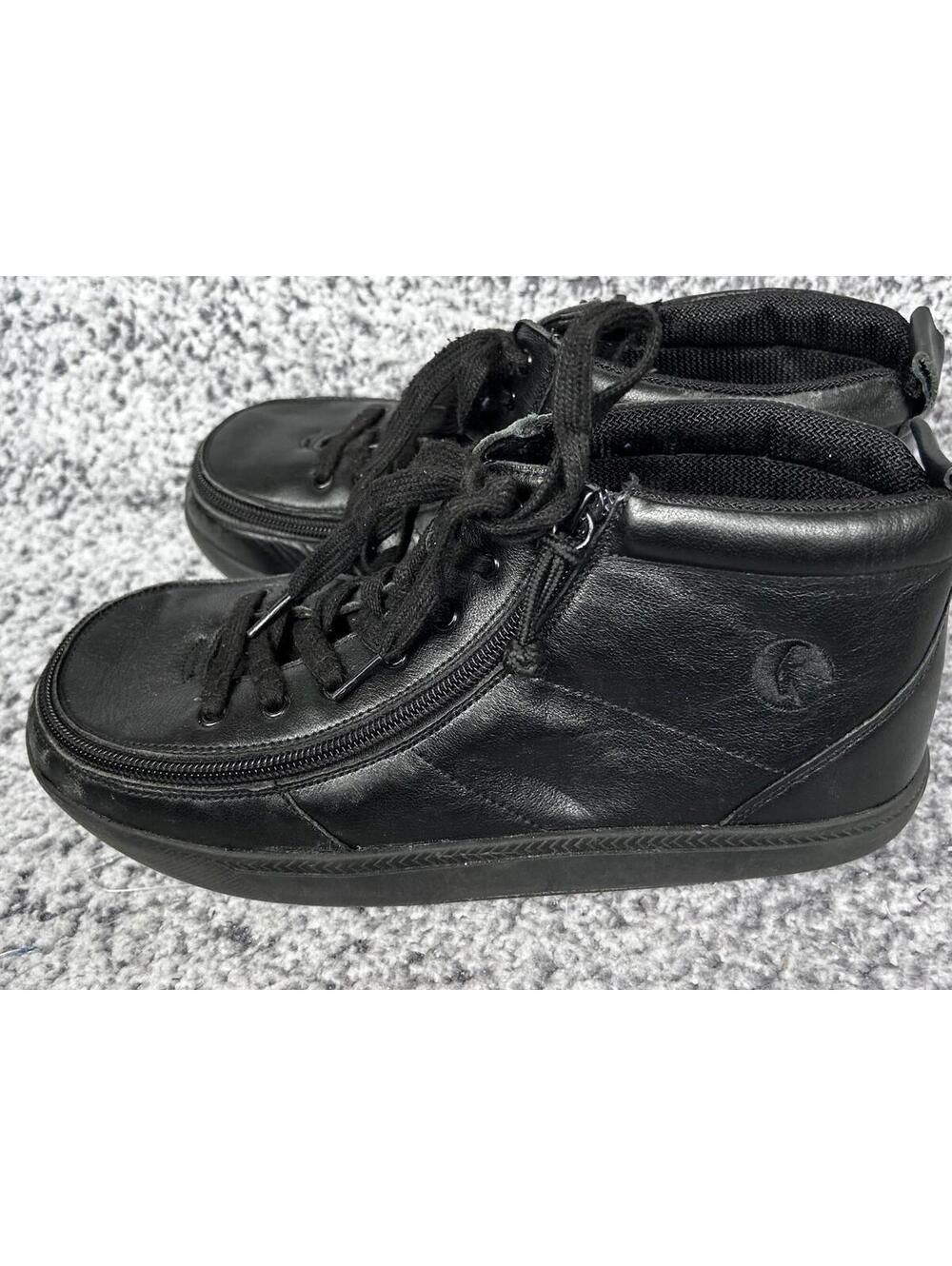 Black to the Floor Leather BILLY Classic D|R II High Size 7 Wide Big Kid